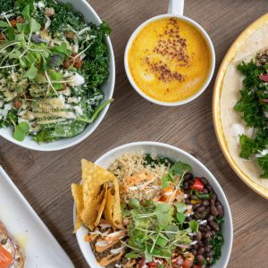 healthy dining salads wraps and bowls